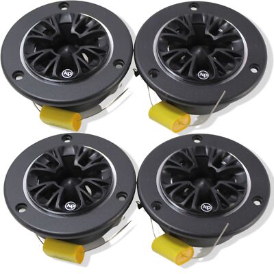 2 Pair Audiopipe 1'' Titanium Bullet Super Tweeter 350W 4 Ohm 3.75'' Aluminum Horn