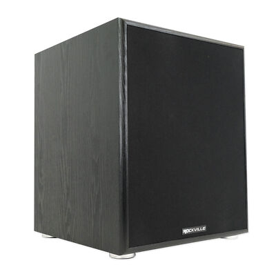 Rockville Rock Shaker 12'' Inch Black 800w Powered Home Theater Subwoofer Sub