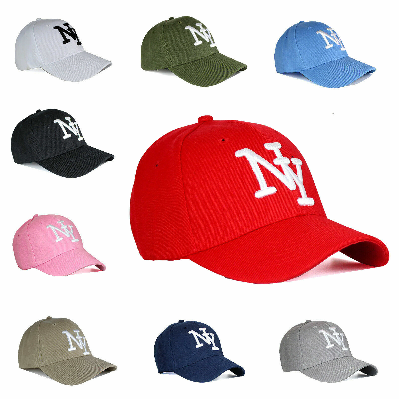 Baseball Cap NY Mütze Unisex Klettverschluss Herren&Damen Basecap Hut Kappe TOP!