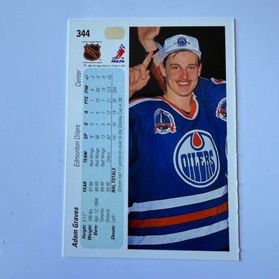 1990 Upper Deck Hockey #344 Adam Graves RC