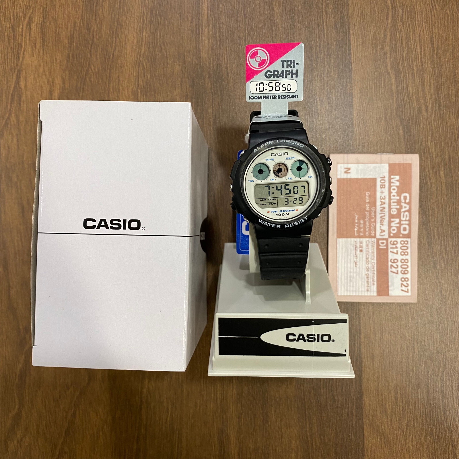 Casio TGW-10-7V Tri Graph Rare Vintage Digital Watch NOS NIB Casio TGW-10-7V Tri Graph Rare Vintage Digital Watch NOS NIB