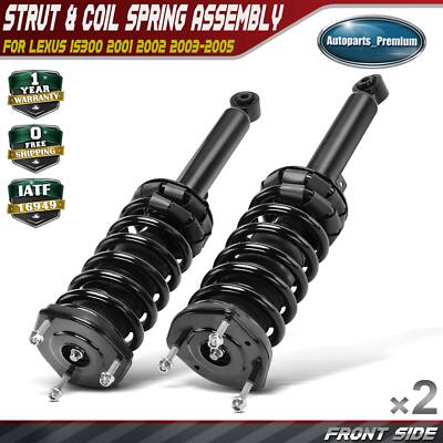 2xFront Left & Right Complete Strut & Coil Spring Assembly for Lexus	IS300 01-05