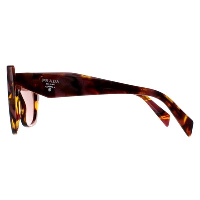 Pre-owned Prada Sunglasses Pr19zs 18n10d Tortoise Cognac Begonia Light Brown