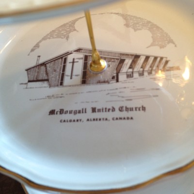 Cake Stand 3 Tiered Serving Tray Vintage Plates Churches Of Canada