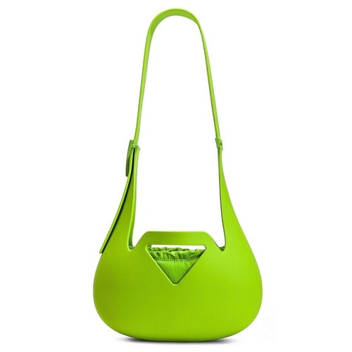 NEW BOTTEGA VENETA Bag Rubber Shoulder Bag Acid Green 100