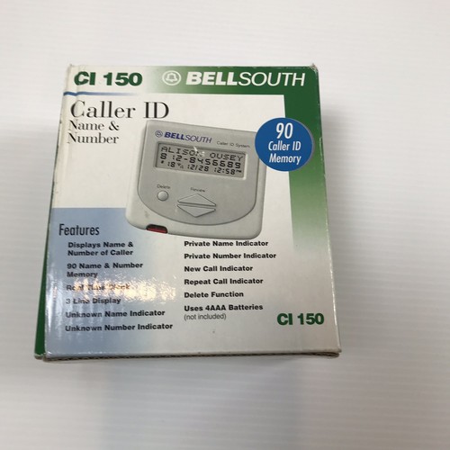 Bellsouth Home Phone Caller ID System Model CI-150