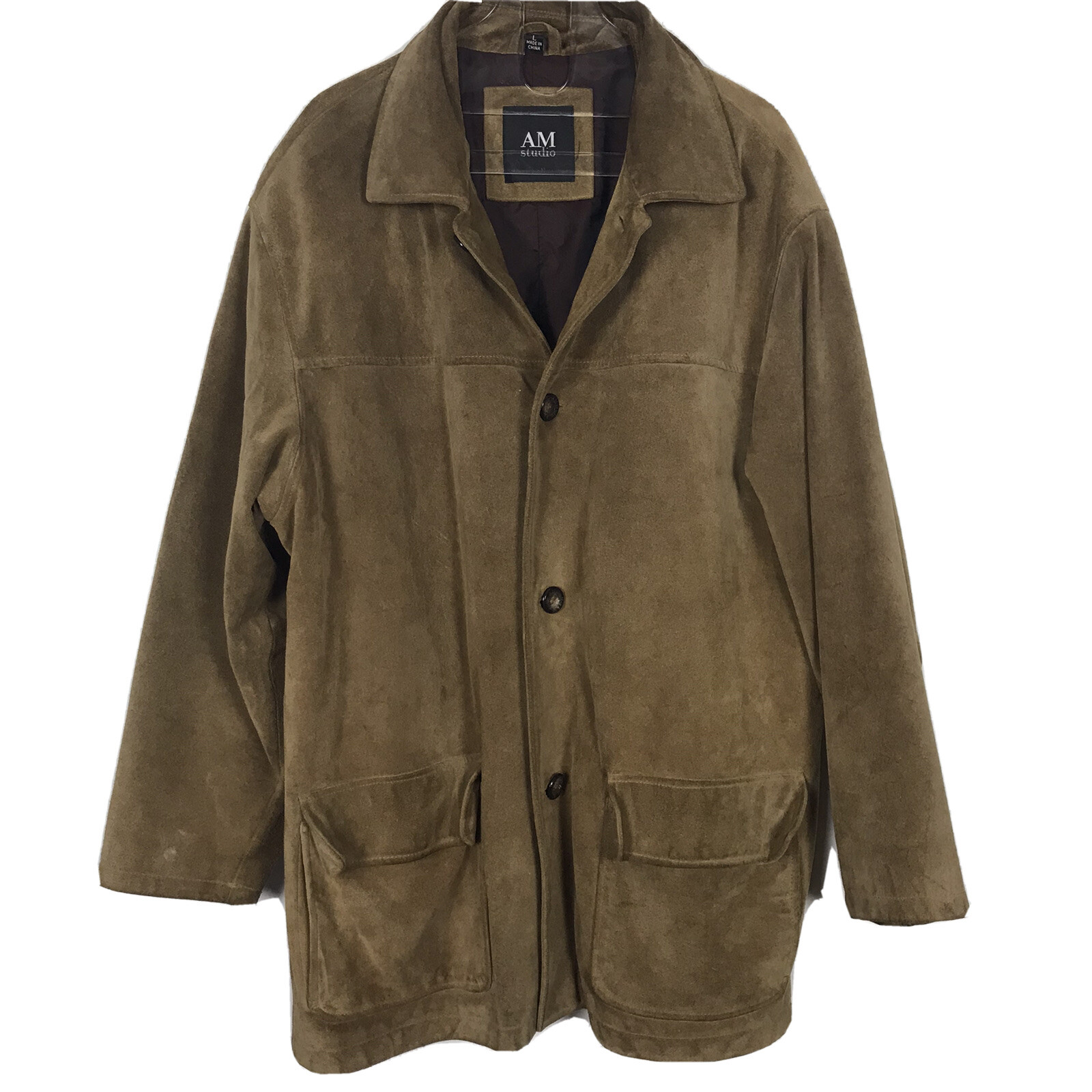 ANDREW MARC Size M Brown Distressed Leather Zip Up Jacket | eBay