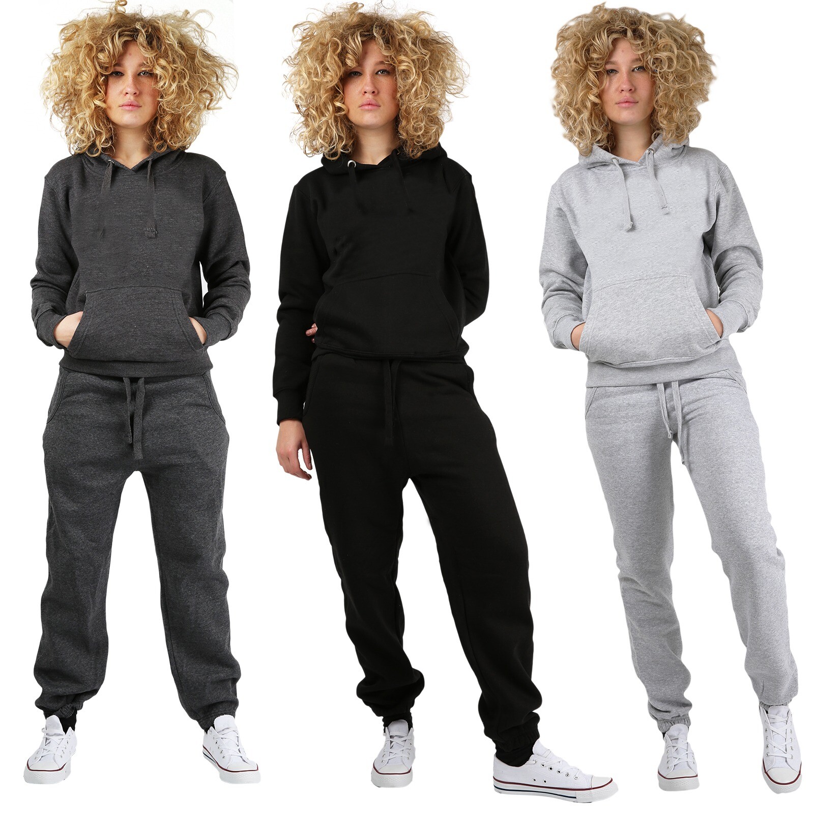 plain black tracksuit womens