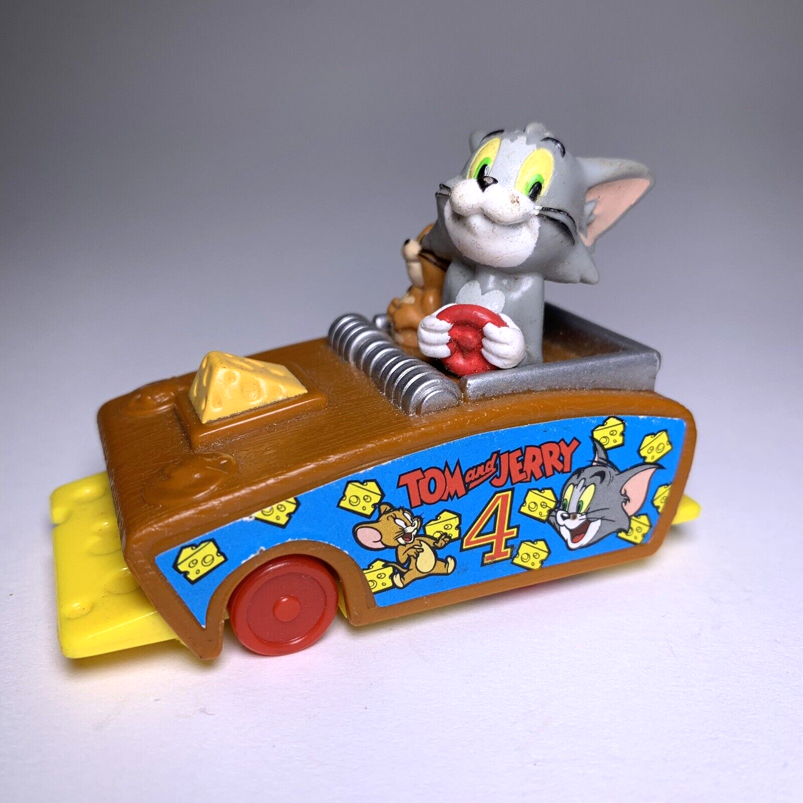 Cartoon Network Tom and Jerry Pull Back Toy Mousetrap Race Car #4