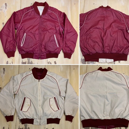 VINTAGE JACKET - 80s-90s Reversible Dark Red & White Stadium Jacket, Mens L/XL | eBay VINTAGE JACKET - 80s-90s Reversible Dark Red & White Stadium Jacket, Mens L/XL | eBay