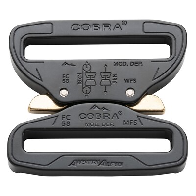 AustriAlpin COBRA 2.25'' inch 58mm Quick Release Dual Wide Fixed Duty Belt Buckle