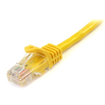 StarTech.com Cat5e Ethernet Cable - 25 ft - Yellow- Patch Cable - Snagless Cat5e