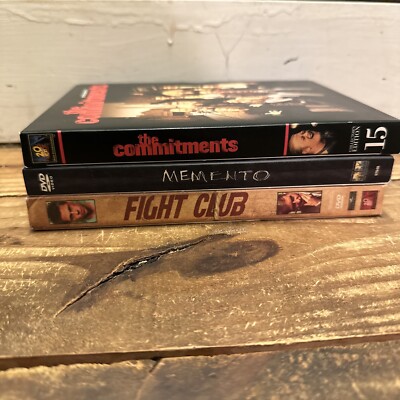 Lot of 3 90s Deluxe/Collector s Edition DVD - Fight Club Memento The Commitments
