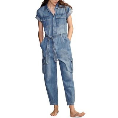 Женские платья Джинсовый комбинезон с коротким рукавом от бренда Lucky