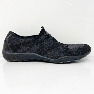 

Skechers Womens Breathe Easy 23855 Черные повседневные туфли Кроссовки Размер 8, Черный, Breathe Easy