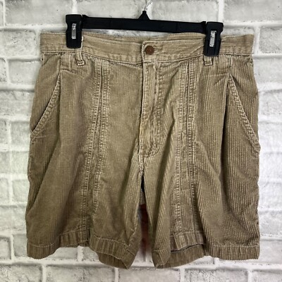 VINTAGE Y2K Ocean Pacific Shorts Paperboy Dark Khaki Cordury Womens Size 32