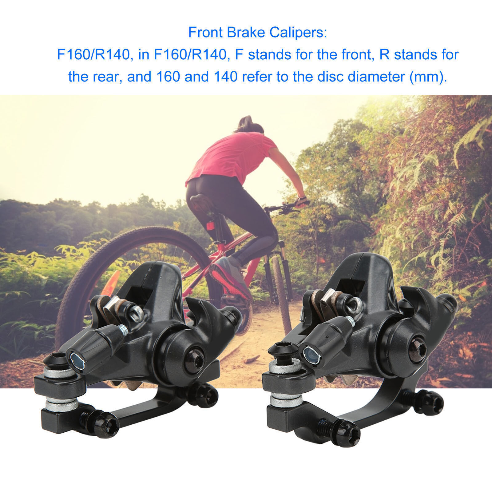 WAKE Line Pulling Hydraulic Disc Brake Calipers Front Rear M