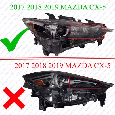 For 2017 2021 Mazda CX5 CX-5 Headlight Assembly LED no AFS Right Passenger Side