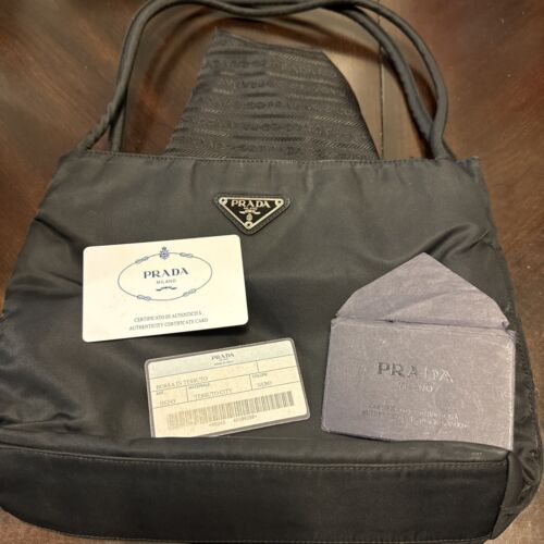 Authentic PRADA | Borsa in Tessuto | Black Tessuto City Nero Authentic PRADA | Borsa in Tessuto | Black Tessuto City Nero