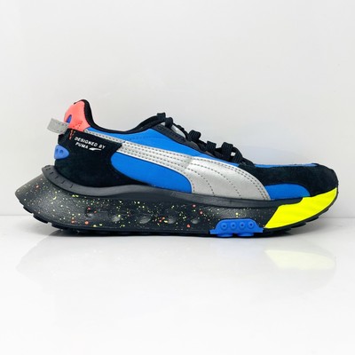 Кроссовки Puma Boys Wild Rider 385138-01 Синий Кроссовки Размер 5.5C