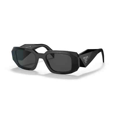 Pre-owned Prada Pr 17ws 1ab5so Black Dark Grey Lens Unisex Sunglasses Authentic In Gray