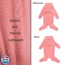 Dog Coats Autumn Winter Jumpsuit for Large Medium Dogs, Warmer Recovery Suit Polar Fleece Dog Bodysuit Lightweight Pajamas Pullover Stretchy Onesie Four-Legged Cold Weather Clothes(XL, Pink)