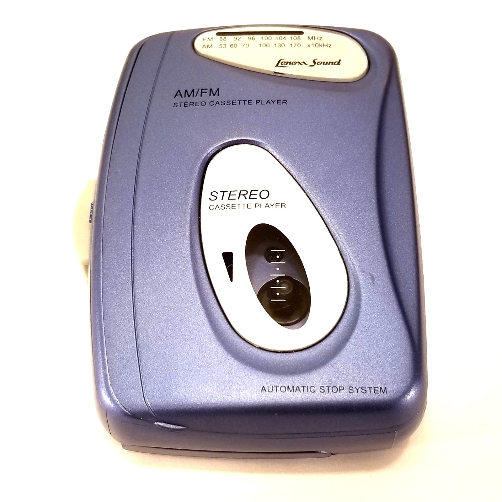 Lenoxx Sound 919 Blue Portable Cassette Player AM FM Radio Headphones Walkman