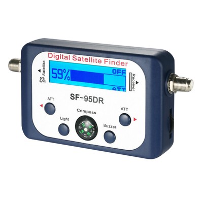 LCD Digital Satellite Finder Meter Signal Strength Dish Sat Directv Compass H