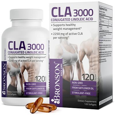 CLA 3000 Non-Stimulating Safflower Oil Weight Loss Exercise