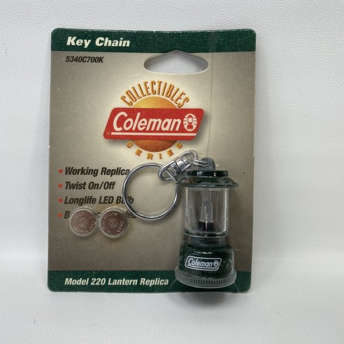 Vtg Coleman Model 220 Replica Lantern Key Chain Ring Batteries