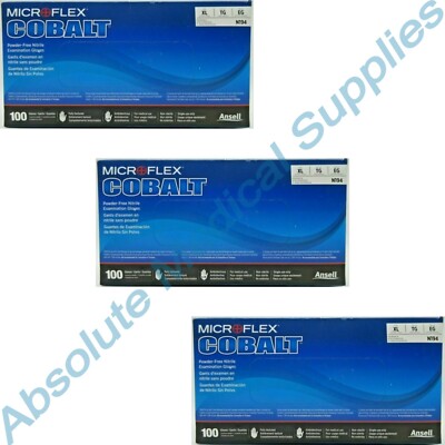 *300-Gloves* Microflex Cobalt Powder-Free Nitrile Examination X-Large N194