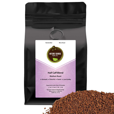Half Caff Blend Swiss Water | Organic | Arabica | Medium Roast | Fresh Roasted