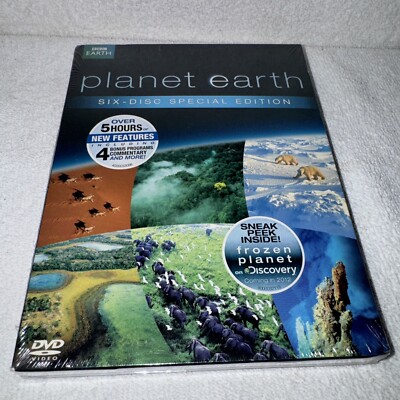 PLANET EARTH (DVD BOX SET, SIX DISC SPECIAL) BBC NEW & SEALED, FREE SHIPPING