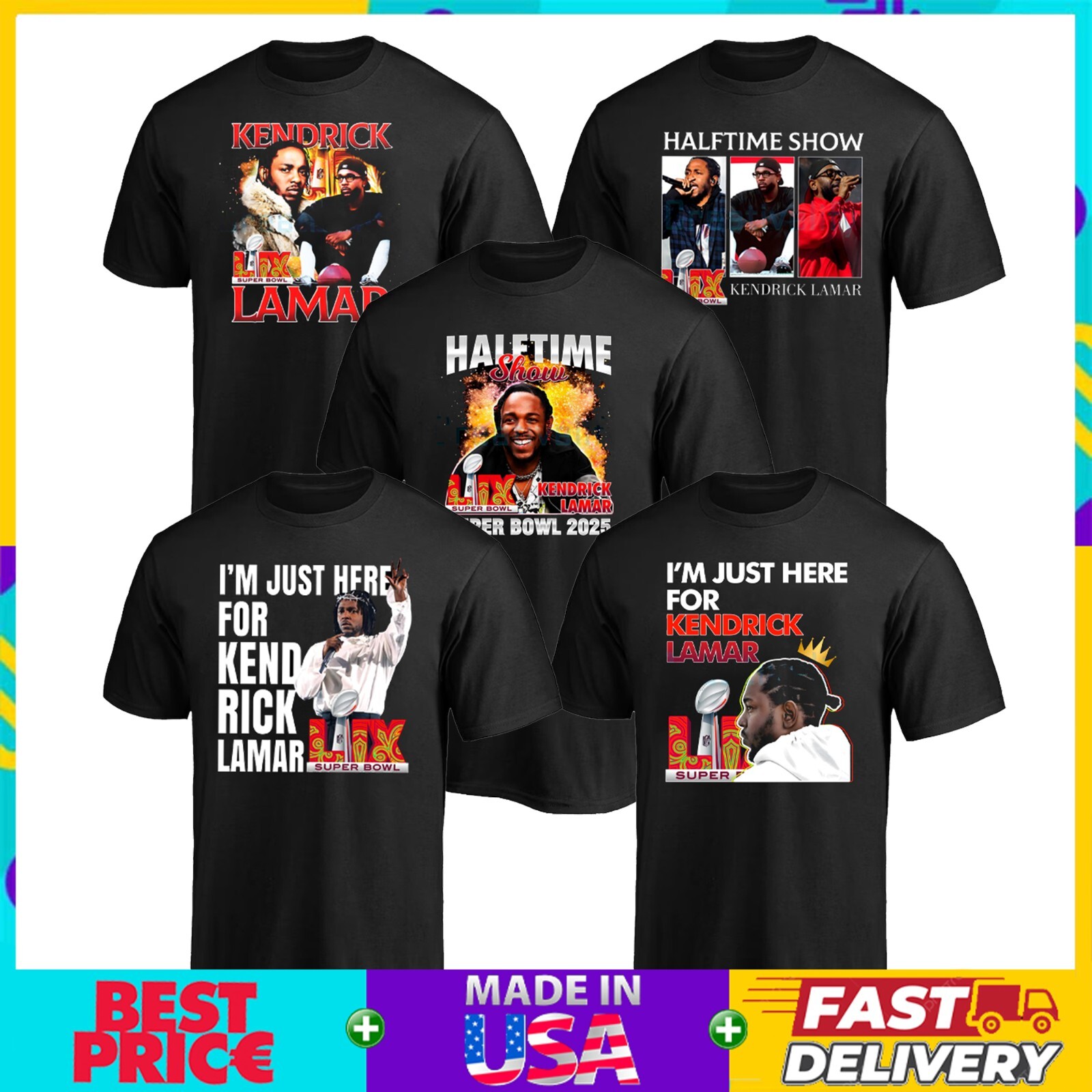 rapmade SUPER BOWL Kendrick Lamar Tシャツ 40077498384662_8ebe270a-87e8-