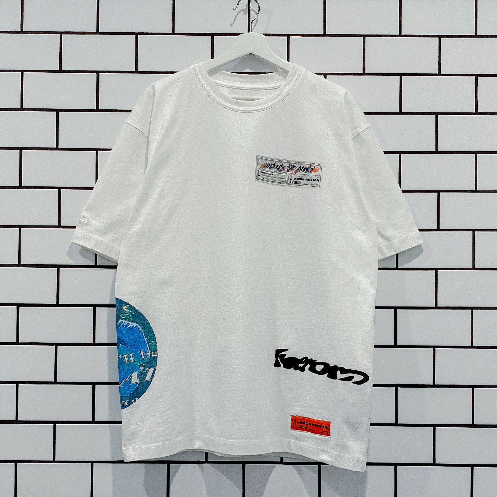 Pre-owned Heron Preston Deep Fried Tee Last Size Xl Sold Out In White