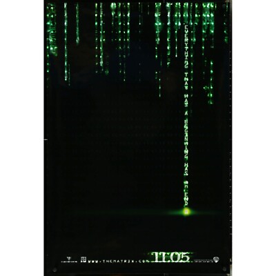 The Matrix Revolutions 2003 Original Holofoil Movie Poster 27x40 3D Effect EM217