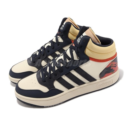 

Мужская повседневная обувь adidas Hoops 3.0 Mid Halo Ivory Legend Ink HP6911, Цвет слоновой кости, Hoops 3.0 Mid