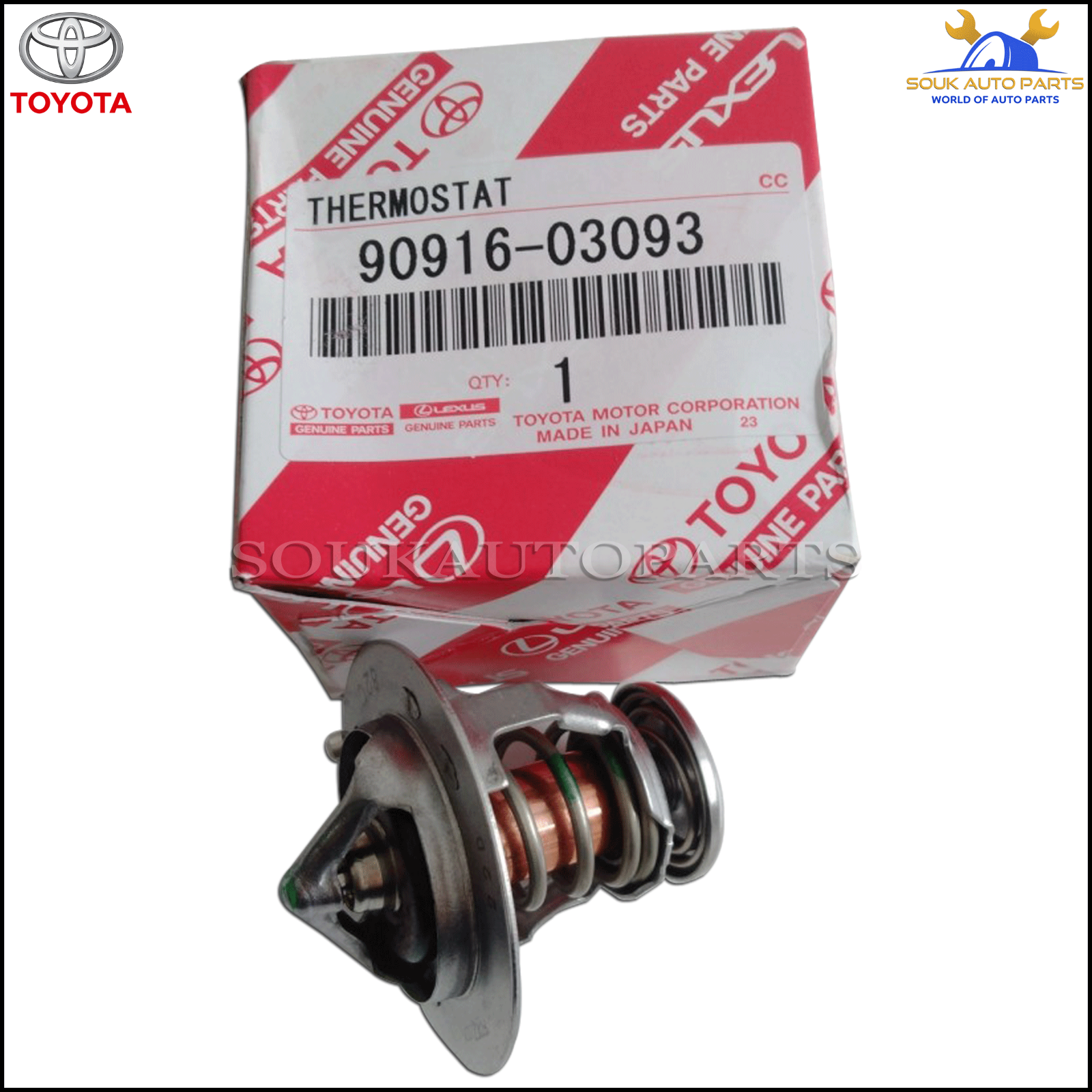 90916-03093 Genuine Toyota THERMOSTAT 9091603093 OEM | eBay