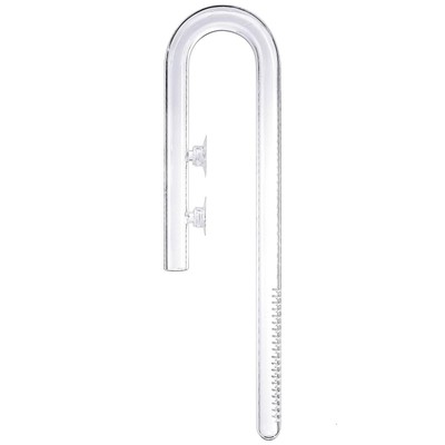 Aquatic Glass Lily Pipe inflow Outflow with two Suction holders for Aquarium ...