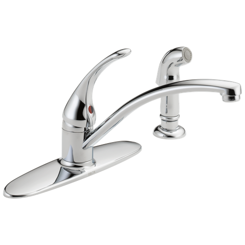 Delta Foundations Kitchen Faucet With Spray in Chrome-Certif