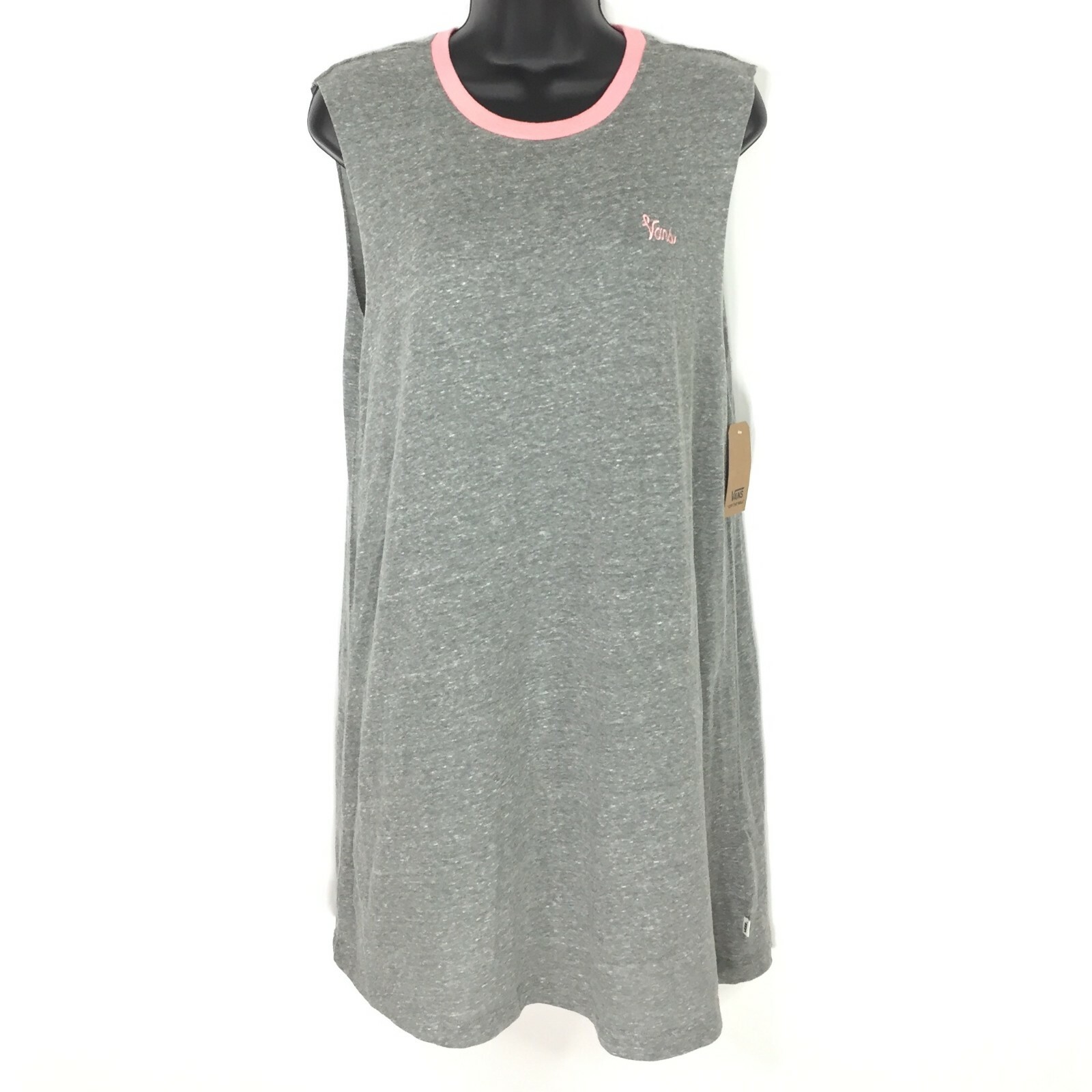 

Новая классическая рубашка VANS Pipan Muscle Tank, размер средний, женская, серо-розовая, Серый