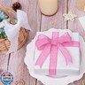 QIANF Burlap Wired Ribbon 1 Inch 10 Yards Pink Ribbon for Gift Wrapping, Bow Making, Wreath, Christmas Tree, Rustic Christmas Decorations, Home Wedding Decor (Pink)