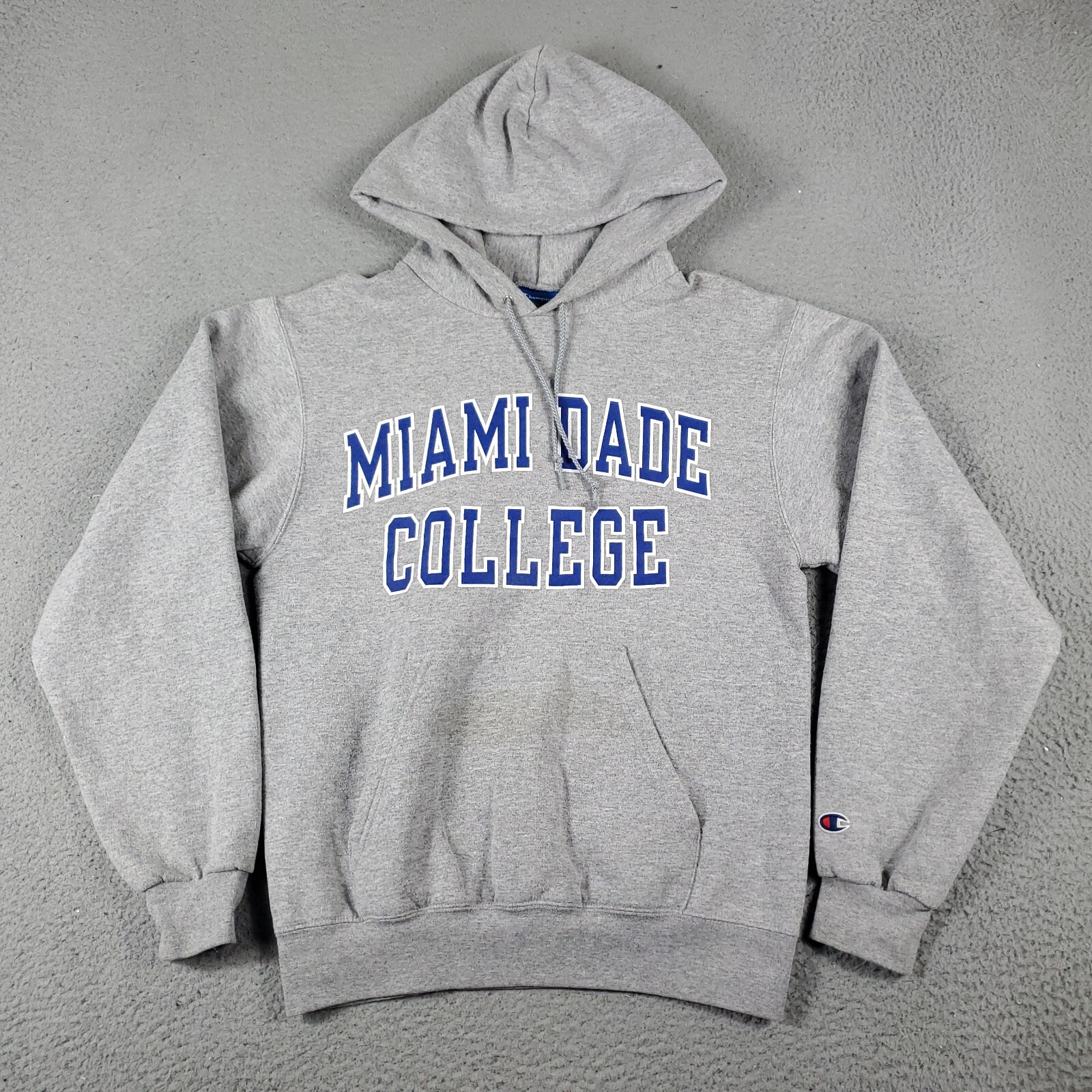 Champion Sweater Mens Small Gray Miami Dade College Pullover