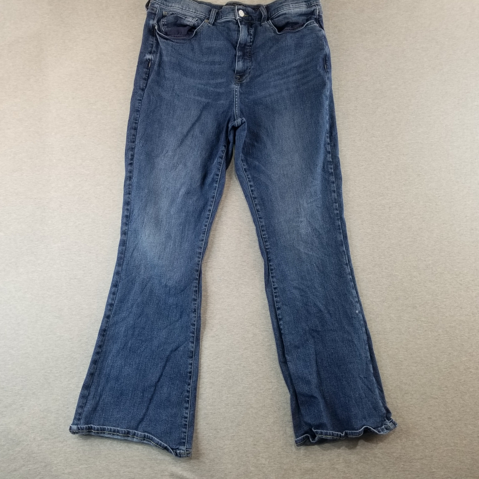 Lucky Brand Jeans Womens Sz 16/33 VTG High Rise Flare Stevie 98%Cotton Dark Wash