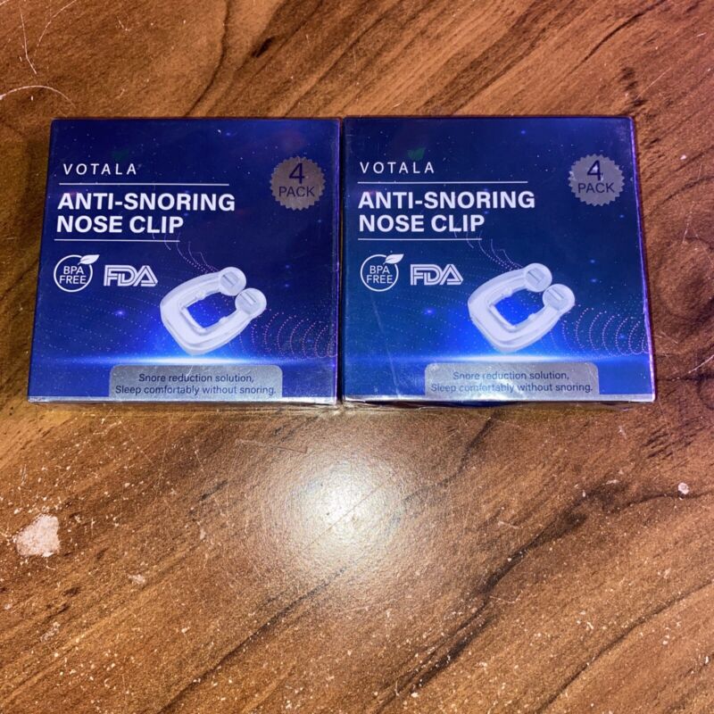 Votala Anti Snoring Nose Clip Sleep BPA Free Snore Reduction Qty 3 Packs of 4