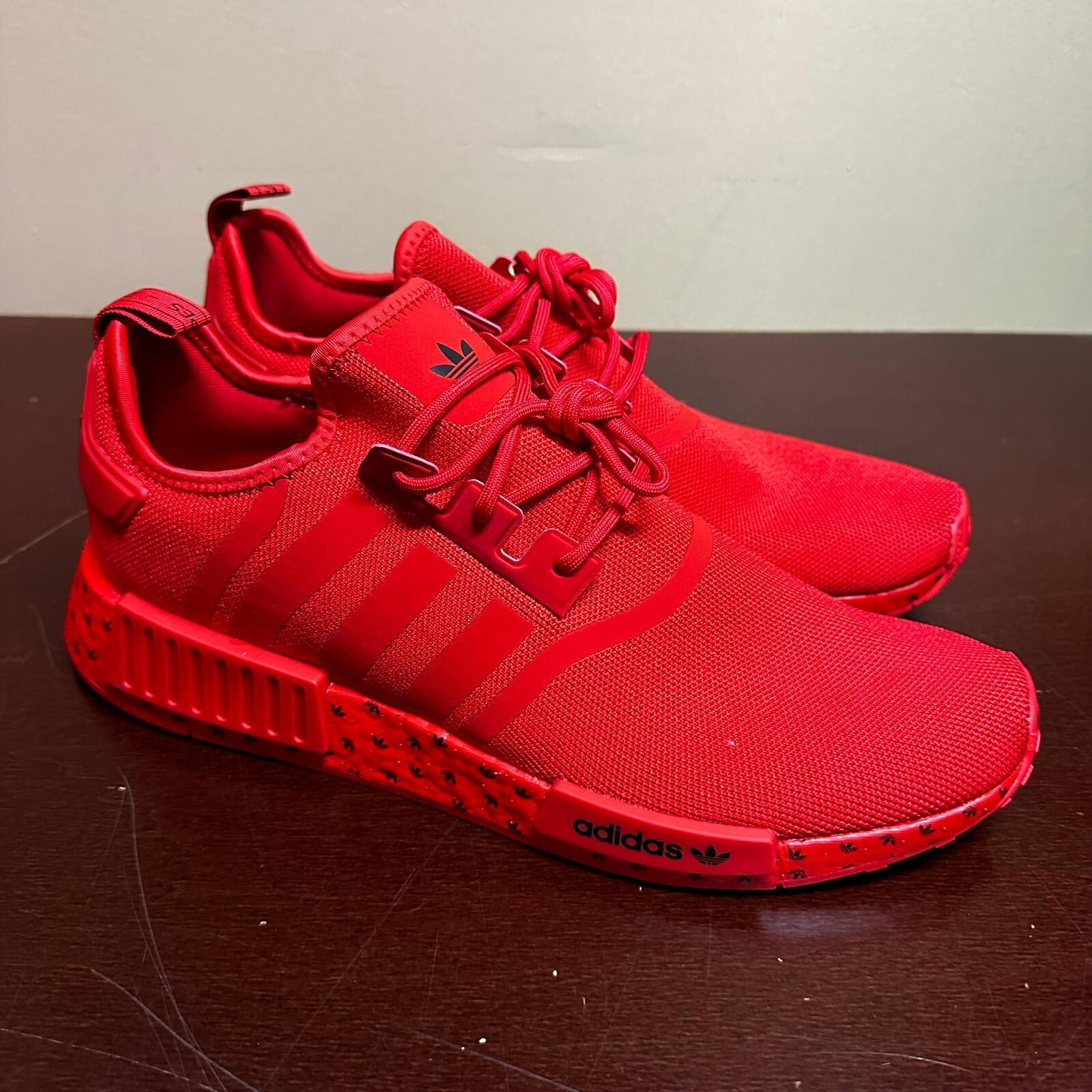 Adidas Mens Red NMD_R1 ID9769 Lace Up Lifestyle Sneaker Shoes Size US 11.5  12 | eBay