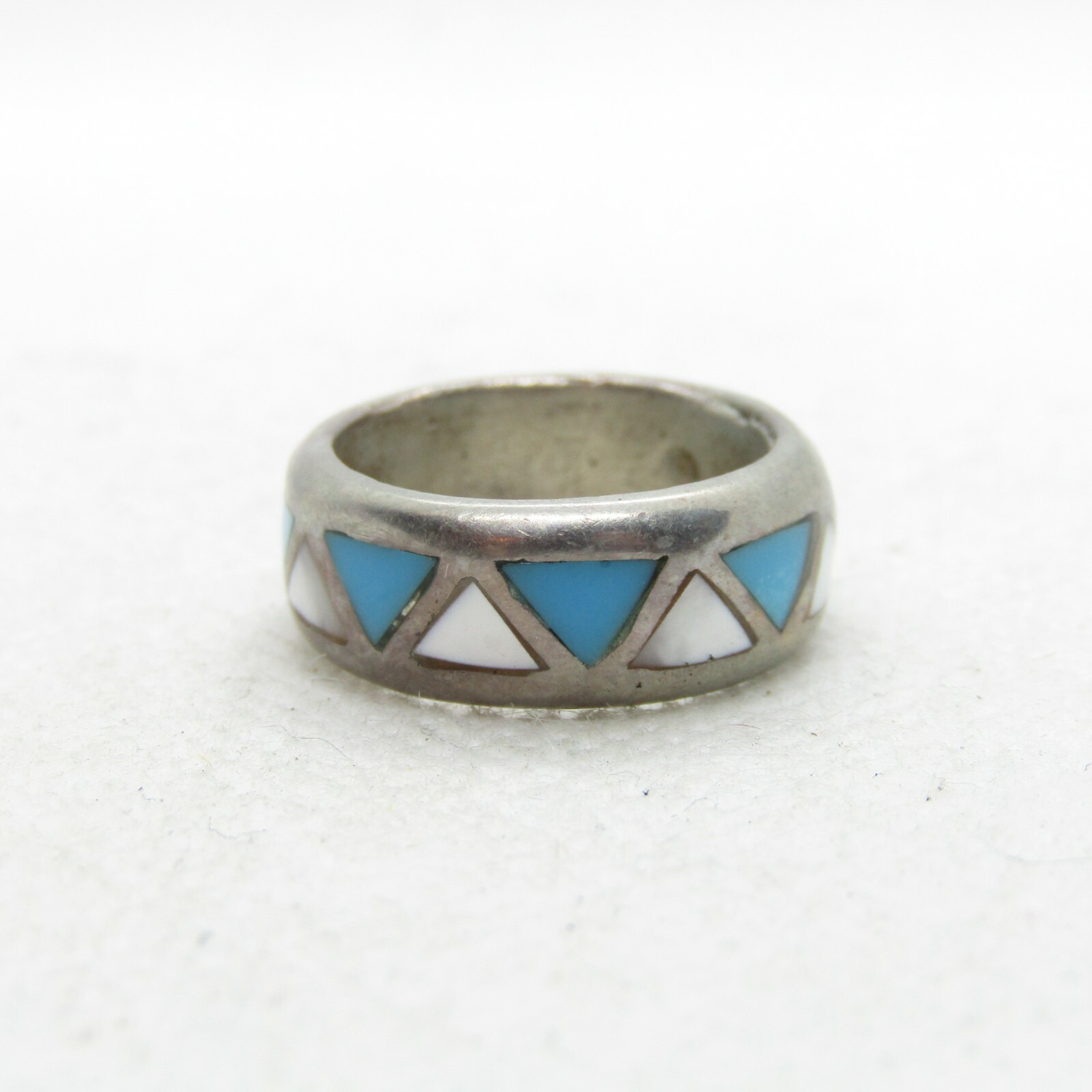 アクセサリー vintage silver  925 turquoise ring Antique Sterling Silver 925 Turquoise & Mother of Pearl Ring