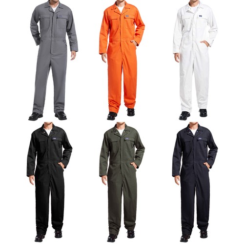 HISEA Men's Long Sleeve Coverall Workwear Jumpsuit