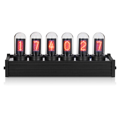 Modern Digital IPS Tube Clock Large Display PC Control DIY Gift Ref Nixie Clock