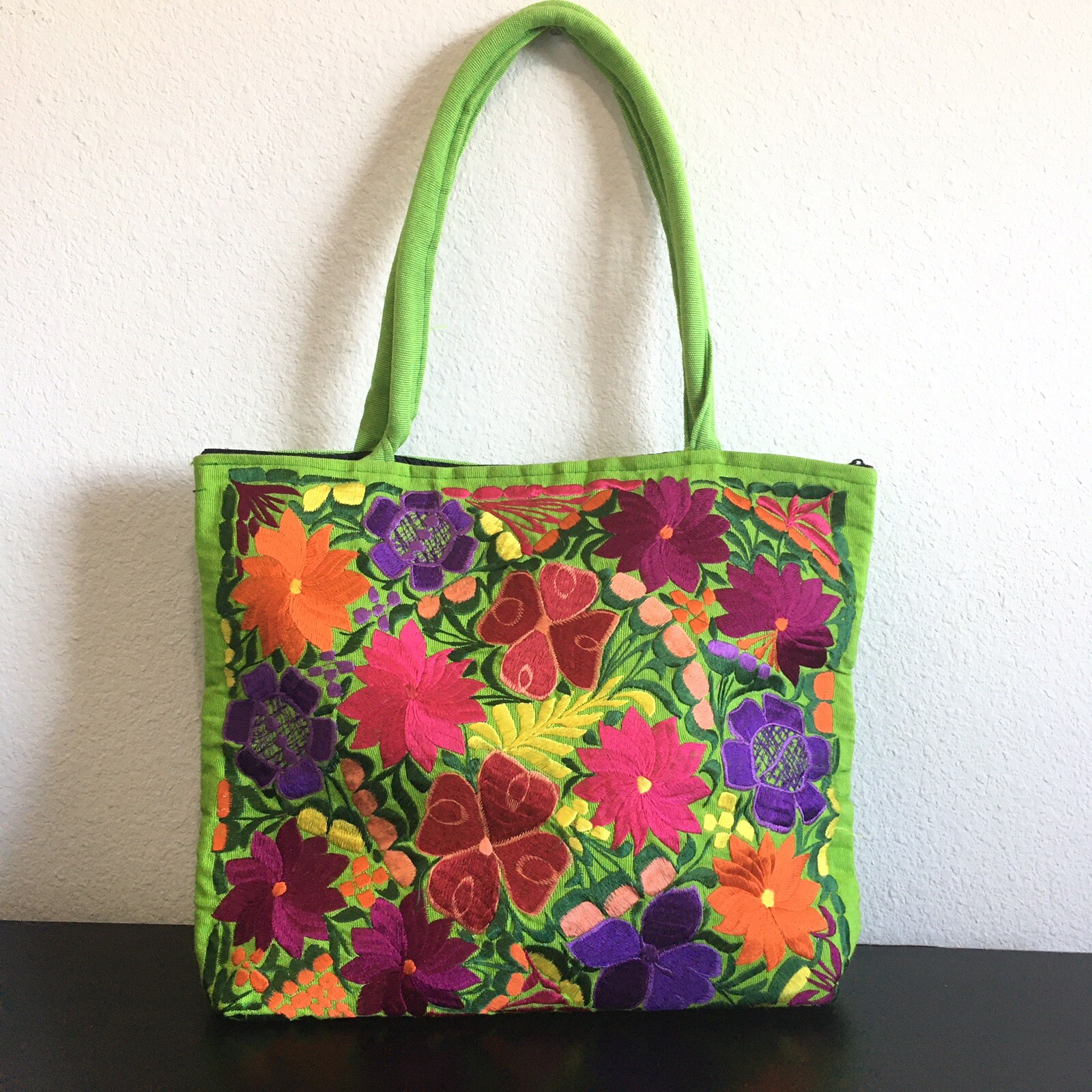 green tote handbolsa
